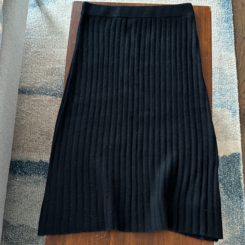Quince Black Cashmere Midi